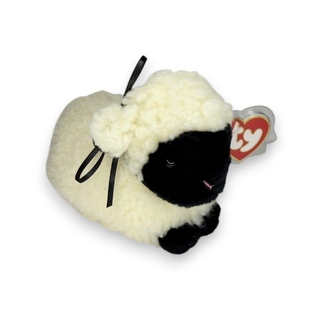 Wooly the Lamb | Cozy Farmyard Friend | Mint Heart Tag TY Classic